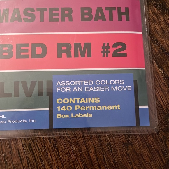 Chateau Moving Labels (Home) - Set of 4 Packs - Picture 2 of 3